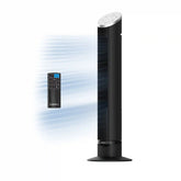 Lasko Summit WhisperForce™ DC 36" Tower Fan (12-speed, remote, timer, air filtration, black)