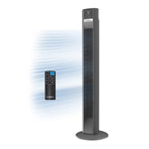 Lasko WhisperForce™ DC 48" Tower Fan (12-speed, remote, timer, gray)