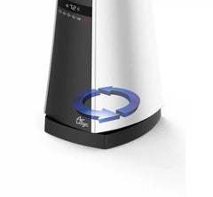 Lasko Air Logic 27" Bladeless Tower Heater (2 heat settings, remote, timer, white/gray)
