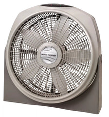 Lasko Wind Tunnel® 20" Air Circulator Floor Fan (3-speed, remote, timer, 360° airflow, gray)