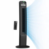 Lasko EcoQuiet DC 42" Tower Fan (12-speed, remote, timer, black)