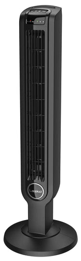 Lasko 36" Tower Fan (3-speed, remote, timer, black)