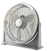 Lasko 20" Air Circulator Floor Fan (3-speed, manual, 360° airflow, silver)
