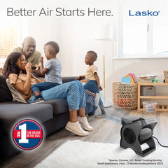 Lasko 12" Pivoting Pro High Velocity Utility Blower Fan (3-speed, gray)