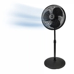 Lasko Performance 16" Pedestal Fan (3-speed, manual, black)