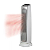 Lasko 23" Ceramic Tower Heater (2 heat settings, timer, thermostat, silver)