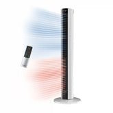 Lasko 1500W Electric All Season Tower Fan & Space Heater with Timer and Remote, FH500, White