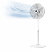 Lasko Cyclone® 18" Pedestal Fan (3-speed, manual, white)