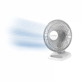 Lasko 6" Table Top Fan (2-speed, manual, white)