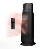 Lasko CT22850 1500W Ceramic Tower Space Heater with Tip-Switch and Remote: Black