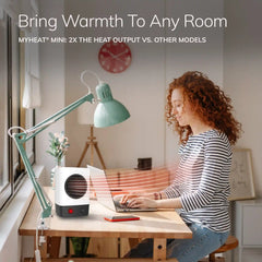 Lasko MyHeat™ Mini Personal Ceramic Heater (white)