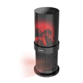 Lasko Fireplace 20" Ceramic Tower Heater (2 heat settings, timer, tip-over switch, black)