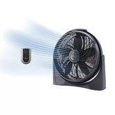 Lasko Cyclone® 20" Air Circulator Floor Fan (4-speed, remote, timer, 90° airflow, black)