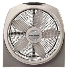 Lasko Wind Tunnel® 20" Air Circulator Floor Fan (3-speed, remote, timer, 360° airflow, gray)