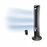 Lasko Wind Curve® 42" Tower Fan (3-speed, remote, timer, silver)