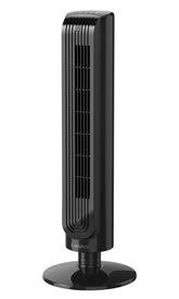 Lasko 32" Tower Fan (3-speed, remote, timer, ionizer, black)