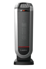 Lasko 22" Ceramic Tower Heater (3 heat settings, remote, timer, thermostat, tip-over switch, black)