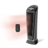 Lasko 23" Ceramic Tower Heater (2 heat settings, remote, timer, thermostat, black)