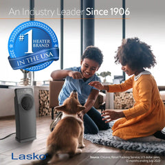 Lasko Elite 23" Ceramic Console Heater (3 heat settings, remote, timer, thermostat, black)