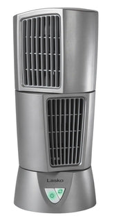 Lasko Platinum 14" Wind Tower® Table Top Fan (3-speed, manual, oscillation, gray)