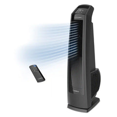 Lasko High Velocity WhisperForce™ DC 35" Tower Fan (9-speed, remote, timer, black)