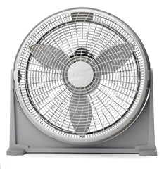 Lasko 20" Air Circulator Floor Fan (3-speed, manual, 360° airflow, silver)
