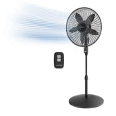 Lasko Cyclone® Max 18" Pedestal Fan (4-speed, remote, timer, black)