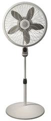 Lasko Performance 18" Pedestal Fan (3-speed, remote, timer, white)