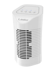 Lasko HF11200 HEPA 11" Table Top Air Purifier (3-speed 3-stage filtration, white)