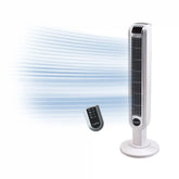 Lasko 36" Tower Fan (3-speed, remote, timer, 60° oscillation, white)