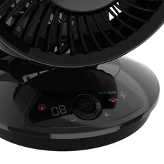 Lasko Whirlwind EcoQuiet DC 7" Orbital Air Circulator Fan (12-speed, remote, timer, black)