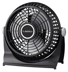 Lasko Breeze Machine® 10" Table Top Fan (2-speed, manual, 360° pivot, black)