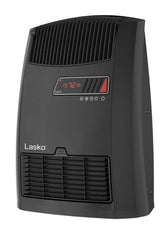Lasko 13" Ceramic Console Heater (2 heat settings, timer, thermostat, black)
