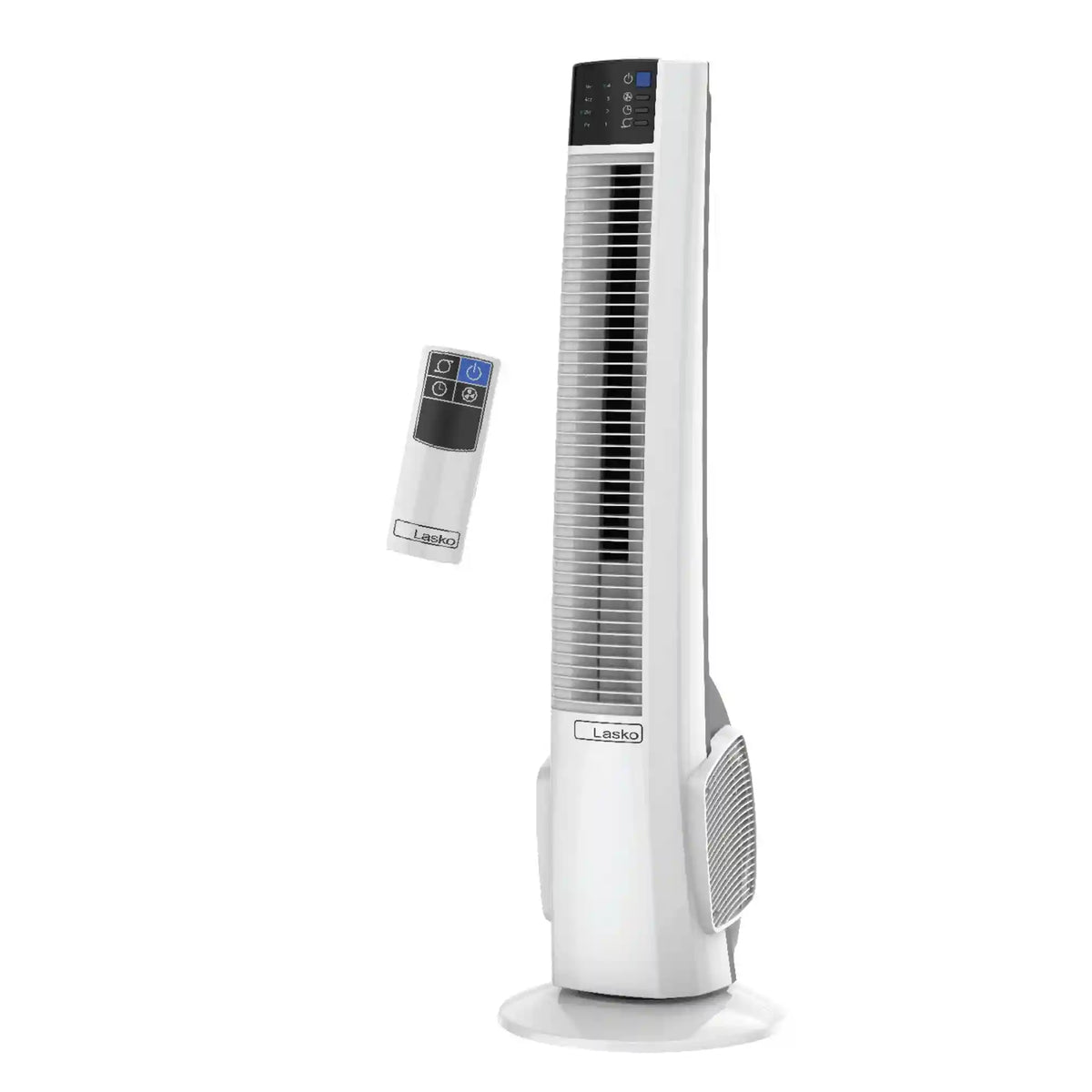 Lasko 38" Hybrid Tower Fan (4-speed, remote, timer, white)