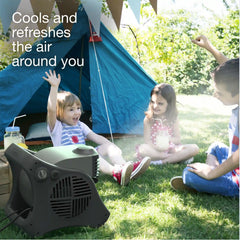 Lasko Misto® Outdoor Misting Fan (3-speed, pivoting, 9' hose, GFCI, black)