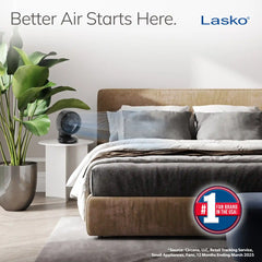 Lasko Whirlwind 7" Orbital Air Circulator Fan (3-speed, remote, black)