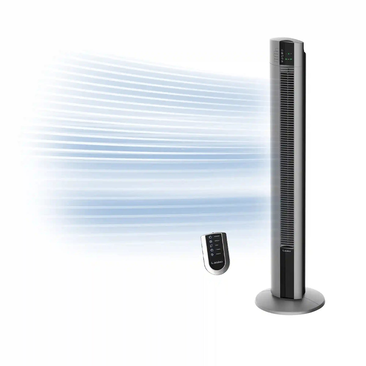 Lasko Xtra Air 48" Tower Fan (4-speed, remote, timer, gray)