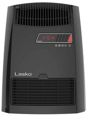 Lasko 13" Ceramic Console Heater (2 heat settings, timer, thermostat, black)