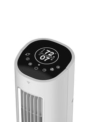 Lasko Summit WhisperForce™ DC 40" Tower Fan (12-speed, remote, timer, air filtration, gray)