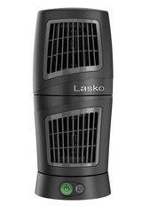 Lasko 12" Table Top Fan (3-speed, manual, oscillation, black)