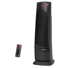 Lasko 1500W Electric Oscillating Ceramic Tower Space Heater with Remote, CT22835, Black