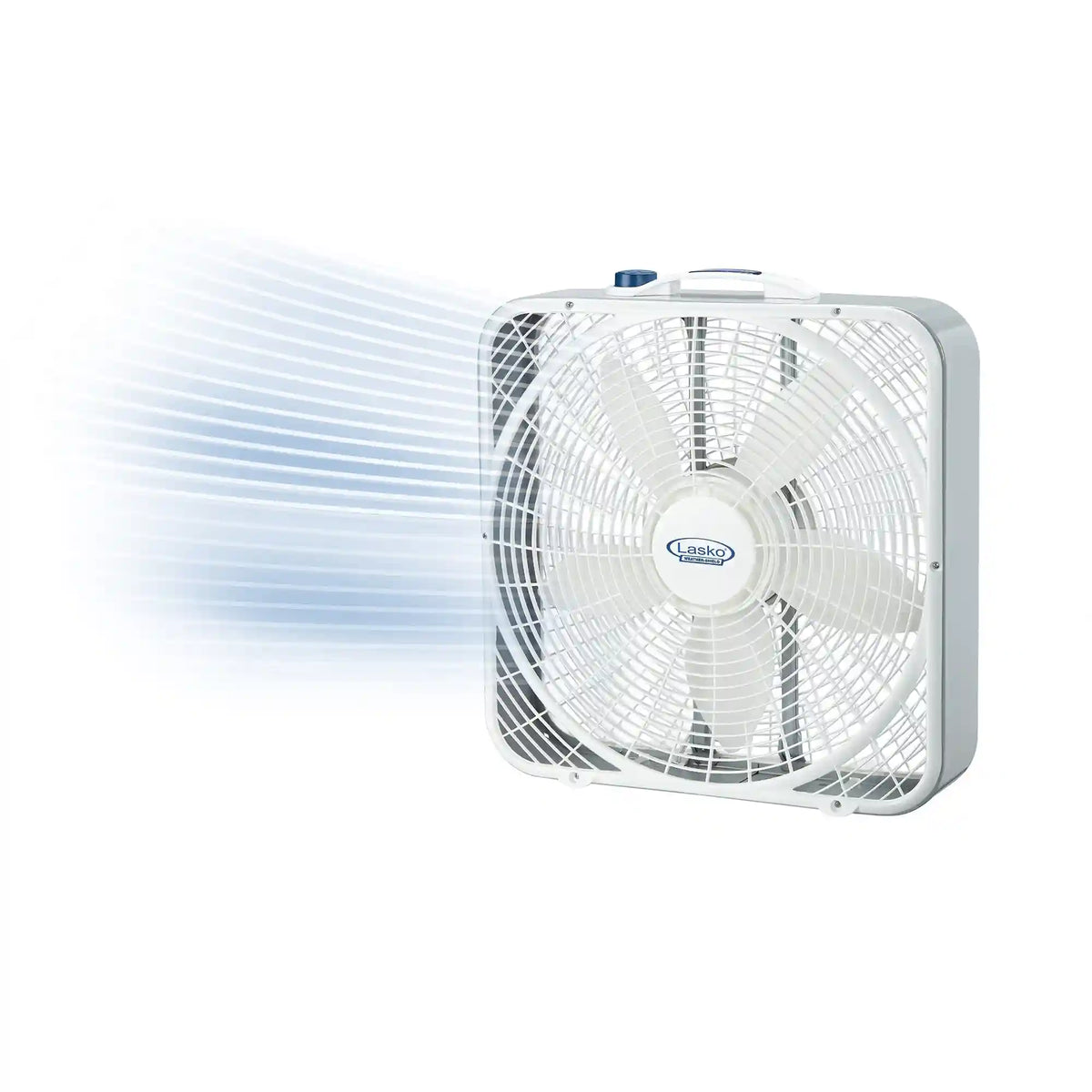 Lasko Weather-Shield® Performance 20" Box Fan (3-speed, manual, white)