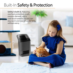 Lasko CC24925 24" Cyclonic Ceramic Full Room Space Heater, Black
