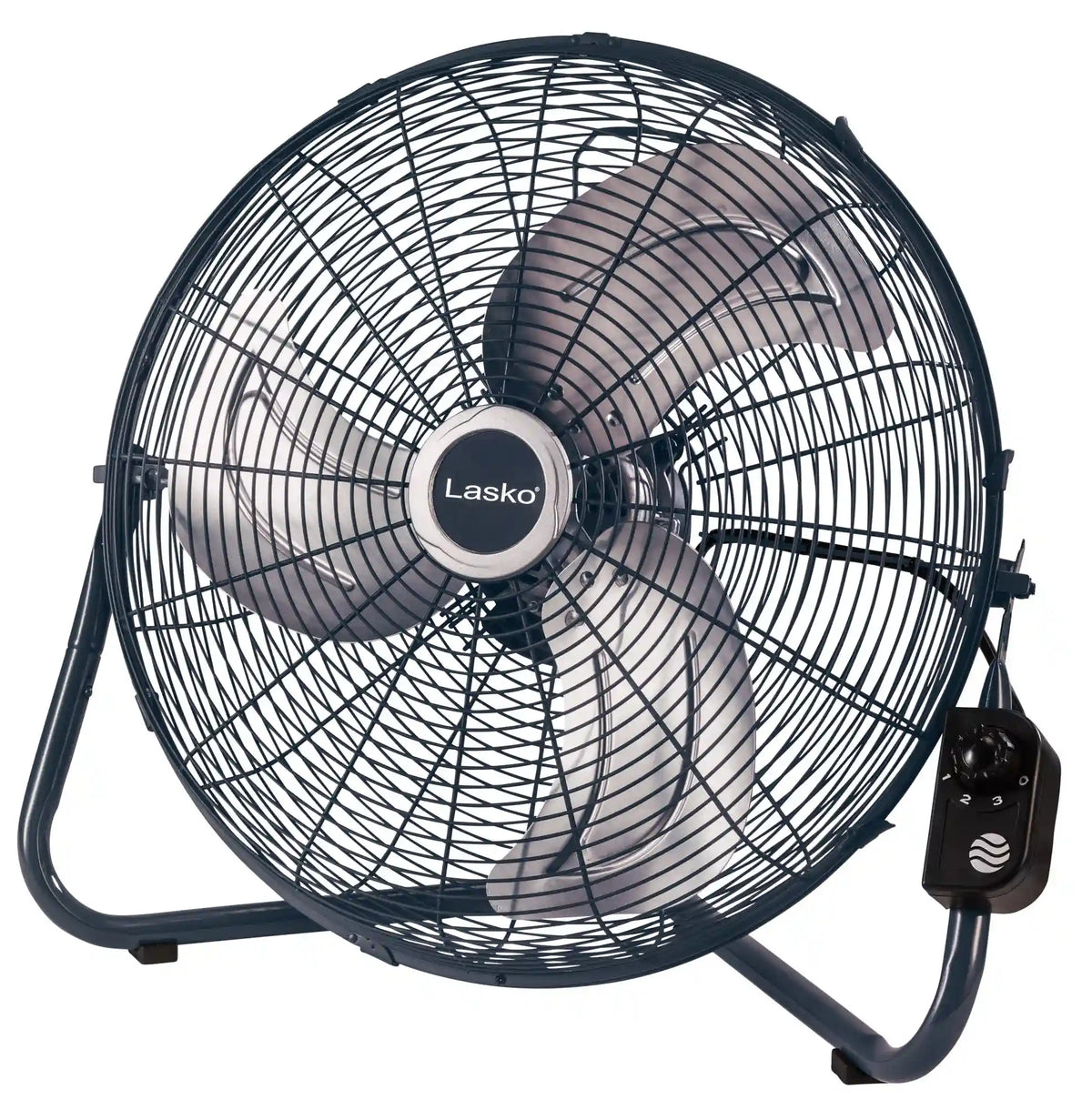 Lasko 20" High Velocity Fan, 3 Speeds, Floor or Wallmount, H20610, Gray