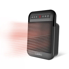 Lasko CD09101 MyHeat Max 9" Digital Ceramic Space Heater with Tip Switch, Black