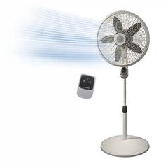 Lasko Performance 18" Pedestal Fan (3-speed, remote, timer, white)