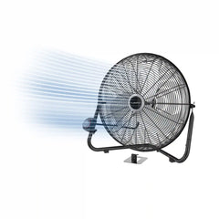 Lasko QuickMount® 20" High Velocity Floor & Wall Mount Fan (3-speed, manual, black)