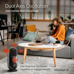 Lasko CC27350 27" Motion X Console Space Heater with Remote Control, Black