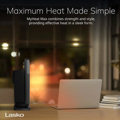 Lasko CD09100 MyHeat Max 9" Digital Ceramic Space Heater, Black