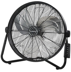 Lasko 20" 3-Speed Pivoting High Velocity Utility Floor or Wall Mount wan with Remote, H20685, Black